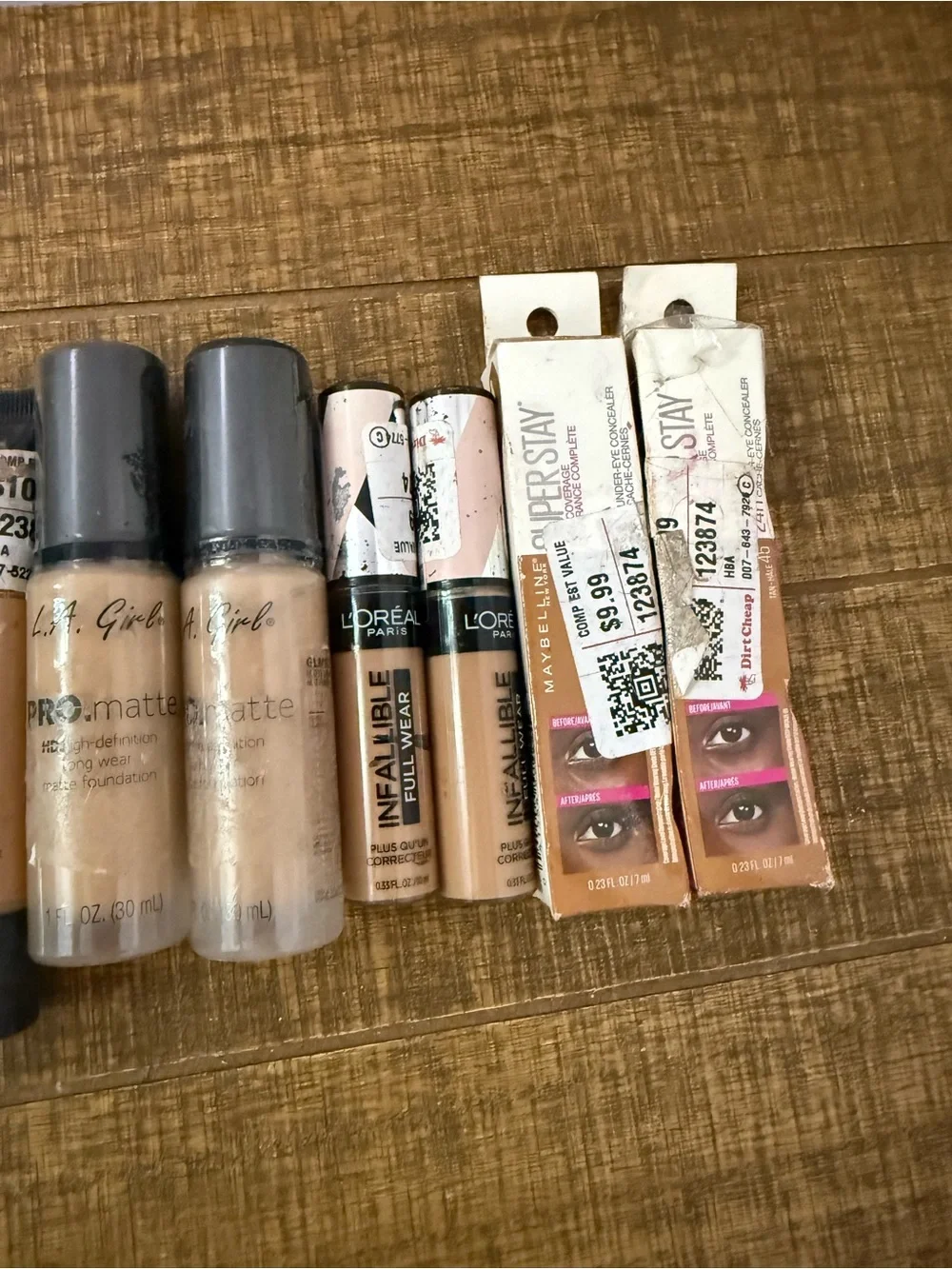 Maybelline Fit Me & Assorted Liquid Foundations - Beige/Tan Shades